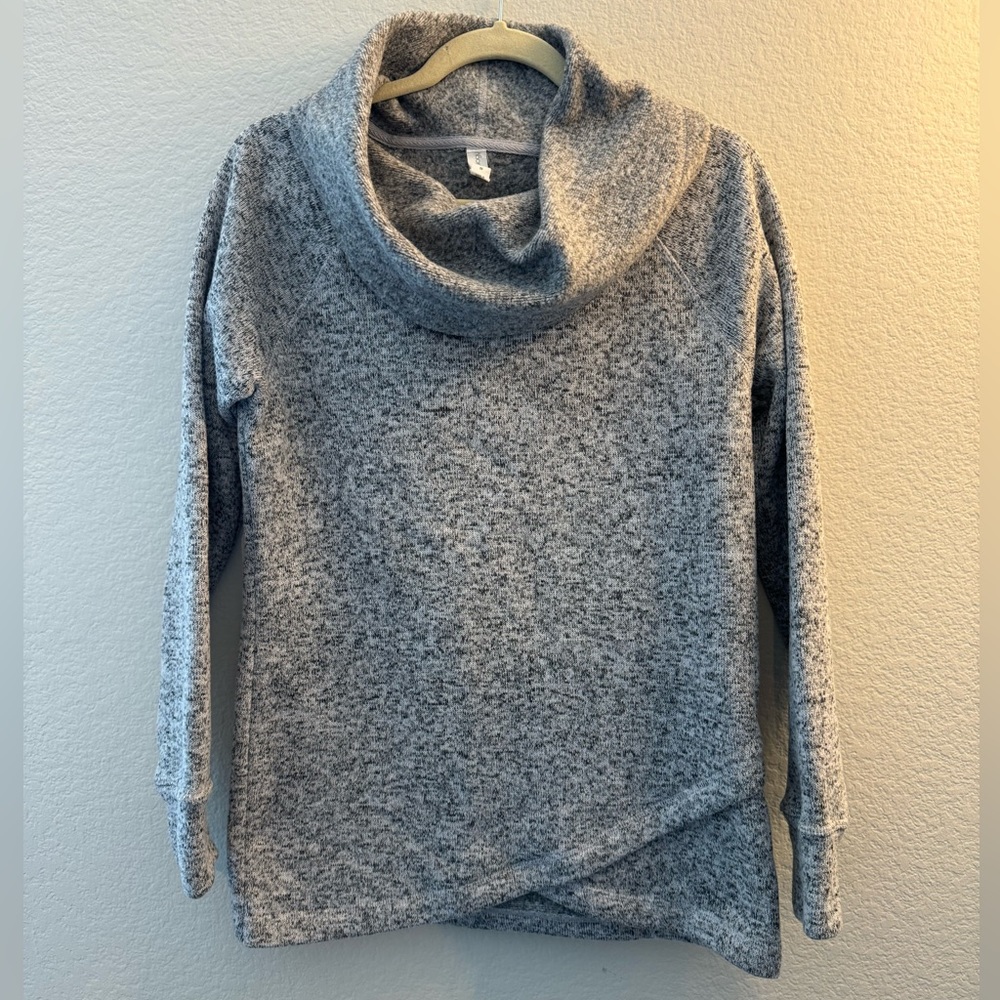 Ideology Fleece Pullover with Cowl Neck